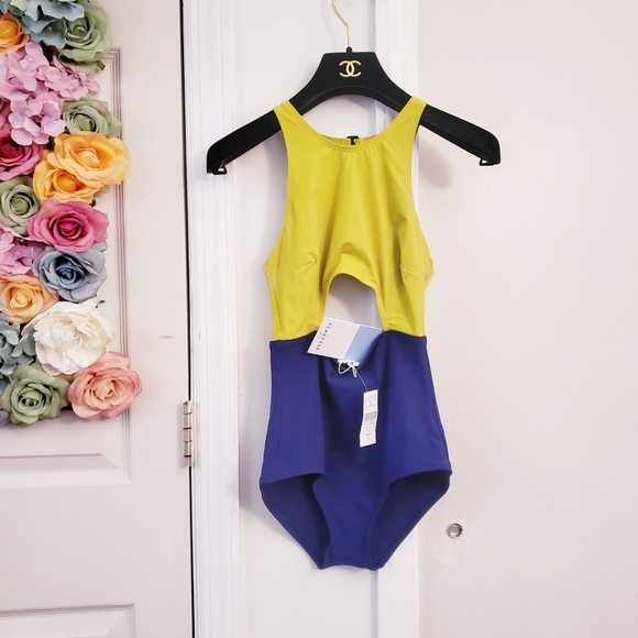 NWT $375 FLAGPOLE One Piece Monokini Solid XS - Picture 4 of 8